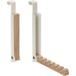 Relaxdays - portemanteau pliable, lot de 2, pour porte de max. 2 cm d'épaisseur, pour 6 cintres, beige ... Relaxdays - portemanteau pliable, lot de 2, pour porte de max. 2 cm d'épaisseur, pour 6 cintres, beige ...