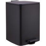 Relaxdays poubelle de cuisine 20 l, fermeture douce, seau int�rieur amovible, m�tal mat, poubelle carr�e ...