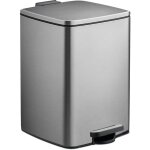 Relaxdays poubelle de cuisine, 20 litres, design moderne, seau intrieur amovible, pdale antidrapante, ...