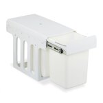 Relaxdays poubelle encastrable pour la cuisine, 2 bacs de 8 litres chacun, h x l x p : 35, 5 x 25 x 47 ...