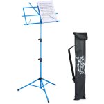 Pupitre de musique, pliable, mtallique, rglable en hauteur, h x l x p : 140 x 53 x 49 cm, bleu - relaxdays ...