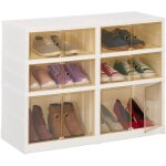 Relaxdays - meuble  chaussures, avec roulettes, pliable, pour 12 paires, hlp : 66, 5 x 86, 5 x 34, 5 ...