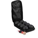 Reladays boule de ptanque, lot de 8 boules mtalliques, avec cochonnet et mesureur, set en acier et ...