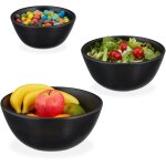 Relaxdays saladier, lot de 3, bois de manguier, diamètre de 18, 23 et 28 cm, bol pour salade, snacks, ... Relaxdays saladier, lot de 3, bois de manguier, diamètre de 18, 23 et 28 cm, bol pour salade, snacks, ...