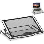 Relaxdays support pour ordinateur, pliant, pc portable & tablette, jusqu?à 14 pouces, 3 angles, maille, ... Relaxdays support pour ordinateur, pliant, pc portable & tablette, jusqu?à 14 pouces, 3 angles, maille, ...