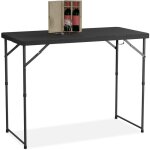 Relaxdays - table de jardin pliante, rglable en hauteur, 74x120x60 cm, pour 6 personnes, acier et plastique, ...