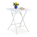 Relaxdays - table de jardin pliante, hxlxp : env. 73x62x62 cm, pour balcon, terrasse, camping, carrée, ... Relaxdays - table de jardin pliante, hxlxp : env. 73x62x62 cm, pour balcon, terrasse, camping, carrée, ...