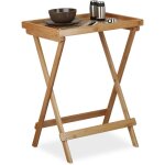 Relaxdays - table plateau de service tablette pliable bambou table appoint petit déjeuner hxlxp: 66 x ... Relaxdays - table plateau de service tablette pliable bambou table appoint petit déjeuner hxlxp: 66 x ...