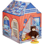 Tente de jeu enfants police poste de police voiture chien 3 ans, tissu hxlxp: 102 x 72 x 95 cm, bleu ...
