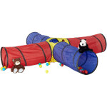Tente de jeu tunnel xxl set de 3 pièces tunnel enfant rampant chenille pop up extérieur intérieur, coloré ... Tente de jeu tunnel xxl set de 3 pièces tunnel enfant rampant chenille pop up extérieur intérieur, coloré ...
