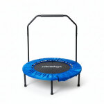 Relaxdays trampoline avec barre d'appui, � 102 cm, mini - trampoline pliable jusqu'� 120 kg, fitness ...