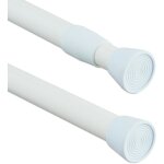 Relaxdays - tringle à rideau extensible, 110 ? 200 cm, barre de serrage, sans perçage, douche, fenêtre, ... Relaxdays - tringle à rideau extensible, 110 ? 200 cm, barre de serrage, sans perçage, douche, fenêtre, ...