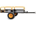 Wiltec - remorque basculante ? 2100 x 1200 x 70 mm ? capacit 450 kg ? en acier ? avec grille et parois ...