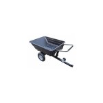 Remorque avec benne basculante en polythylne convertible charge maximale de 250kg