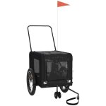 Remorque de v�lo pour animaux de compagnie noir vidaxl