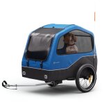 Remorque de vlo hybride maison / cargo trs spacieuse 334 l, construction solide en acier avec rflecteurs ...