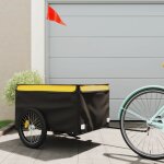 Torana - remorque de vélo noir et jaune 45 kg fer Torana - remorque de vélo noir et jaune 45 kg fer