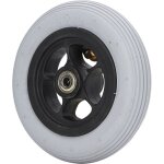 Remplacement de roue gonflable en caoutchouc silencieux de moyeu d'alliage d'aluminium de roue de fauteuil ...