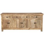 Rendez - vous dco - buffet en bois recycl 3 portes et 4 tiroirs - mastic