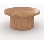Rendez - vous déco - table basse ronde en bois d'orme d80 cm - garance Rendez - vous déco - table basse ronde en bois d'orme d80 cm - garance