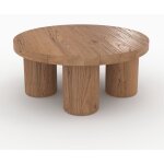 Rendez - vous déco - table basse ronde en bois d'orme d80 cm - paula Rendez - vous déco - table basse ronde en bois d'orme d80 cm - paula