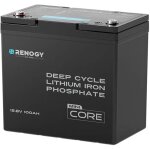 Renogy - batterie lithium 12 v 100 ah lifepo4 core mini ¨c compacte, avec protection contre le froid Renogy - batterie lithium 12 v 100 ah lifepo4 core mini ¨c compacte, avec protection contre le froid