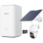 Reolink - home hub avec argus pt ultra + panneau solair blanc systme de scurit 4k pt sans fil avec ...