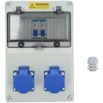 R�partiteur mural 2 positions, 16 a 220 - 250 v coffret de chantier monophas� r�partiteur de courant ...
