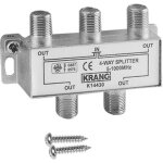 R�partiteur de signal 4 voies 5 - 1000 mhz connecteurs de type f, haute qualit� de signal