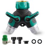 Rpartiteur de tuyau  2 voies, connecteur de tuyau de jardin  2 voies, robinets d'eau, distributeur ...
