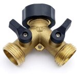 R�partiteur en y � 2 voies - 3 / 4  - avec robinets d'arr�t - r�partiteur raccord en y avec 2 r�partiteur ...