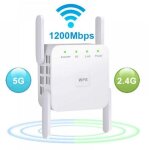 Crea - répéteur wi - fi, jusqu'à 300 / 1200 mbit / s, amplificateur de signal sans fil double bande 2, ... Crea - répéteur wi - fi, jusqu'à 300 / 1200 mbit / s, amplificateur de signal sans fil double bande 2, ...