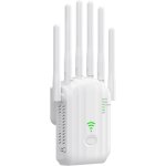 R�p�teur wifi ext�rieur, amplificateur wifi puissant avec 6 antennes, double bande 2, 4 ghz & 5 ghz, ...