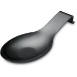 Repose cuill�re en noir mat, porte cuill�re en acier inoxydable pour cuisini�re, porte stensiles de cuisine ...