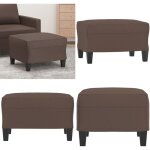 Repose - pied marron 60x50x41 cm similicuir - tabouret - repose - pied - pouf - meuble salon - simili ... Repose - pied marron 60x50x41 cm similicuir - tabouret - repose - pied - pouf - meuble salon - simili ...