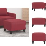 Repose - pied rouge bordeaux 60x50x41 cm similicuir - tabouret - repose - pied - pouf - meuble salon ... Repose - pied rouge bordeaux 60x50x41 cm similicuir - tabouret - repose - pied - pouf - meuble salon ...