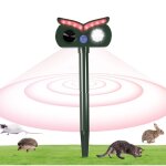 R�pulseur ultrasonique cerfs, repulsif ultrason anti chien, disque avertissement en forme de chouette ...