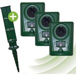 R�pulsif contre animaux � ultrasons - fonctionne sur piles - repousse efficacement les animaux sauvages, ...