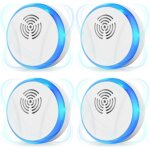 R�pulsif anti - moustiques � ultrasons, pack de 4 pour insectes, moustiques, fourmis, souris, r�duit ...