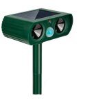 Repulsif chat exterieur solaire, rpulsif chat ultrason, repousse efficacement les chats, les oiseaux, ...