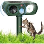 R�pulsif chat ext�rieur ultrason avec led solaire & �tanche ip65 pour jardin cour terrasse anti chats, ...