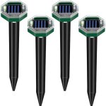 R�pulsif chat ultrason, 4 pcs r�pulsif pour chats solaire, r�pulsif chat exterieur 360 �, pour jardin, ...