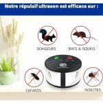 Répulsif pour insectes et animaux, répulsif ultrason 360° anti rats, souris, rongeurs, cafards et insectes. ... Répulsif pour insectes et animaux, répulsif ultrason 360° anti rats, souris, rongeurs, cafards et insectes. ...