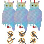 R�pulsif oiseaux hibou, effaroucheur oiseaux r�fl�chissant, hibou anti pigeons, effaroucheur oiseaux ...
