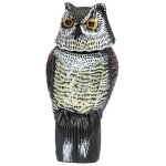 R�pulsif pigeon - effaroucheur d?oiseaux forme d'hibou r�fl�chissant lumineux, anti - oiseaux epouvantail ...