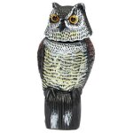 R�pulsif pigeon effaroucheur d?oiseaux forme d'hibou r�fl�chissant lumineux, antioiseaux epouvantail ...
