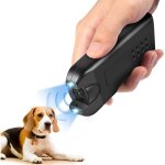 R�pulsif portatif pour chien avec lampe de poche led, r�pulsif �lectronique pour animaux � double canal, ...