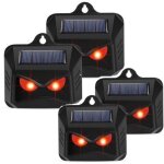 Rpulsif solaire contre les animaux sauvages tels que les ratons laveurs, les chevreuils, les renards, ...