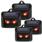 Rpulsif solaire contre les animaux sauvages tels que les ratons laveurs, les chevreuils, les renards, ...