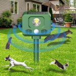 Rpulsif solaire pour chats de jardin, jardin avec lampe flash led et dtecteur de mouvement pir, tanche ...